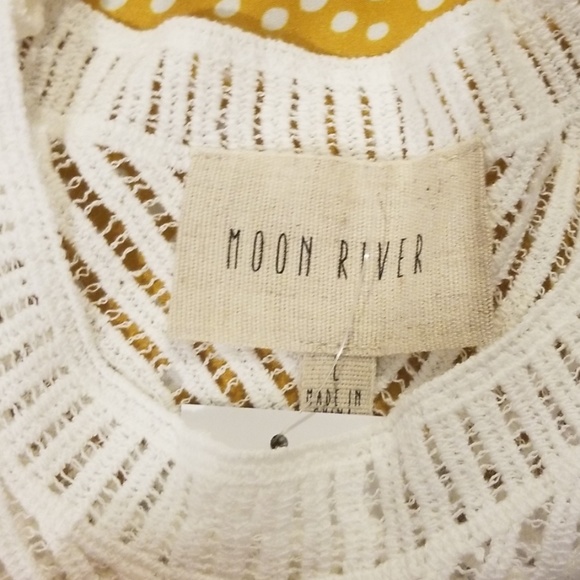 {Anthropologie/Moon River} Knitted Crop Top "L" - Picture 8 of 8